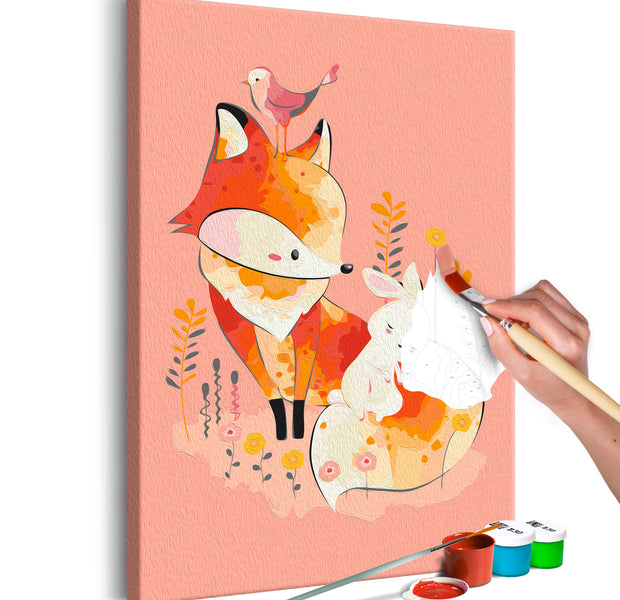 Paint By Numbers Kit - Fox and Rabbit