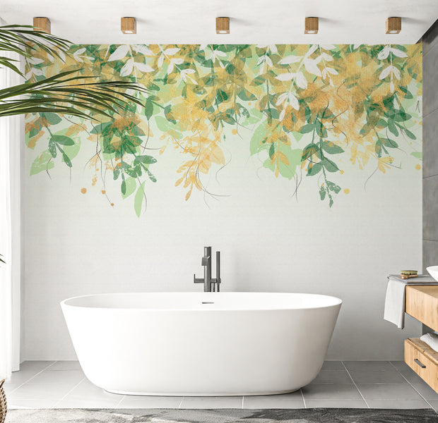 Peel & Stick Botanical Wall Mural - Under the Vegetation 38"Wx27"H