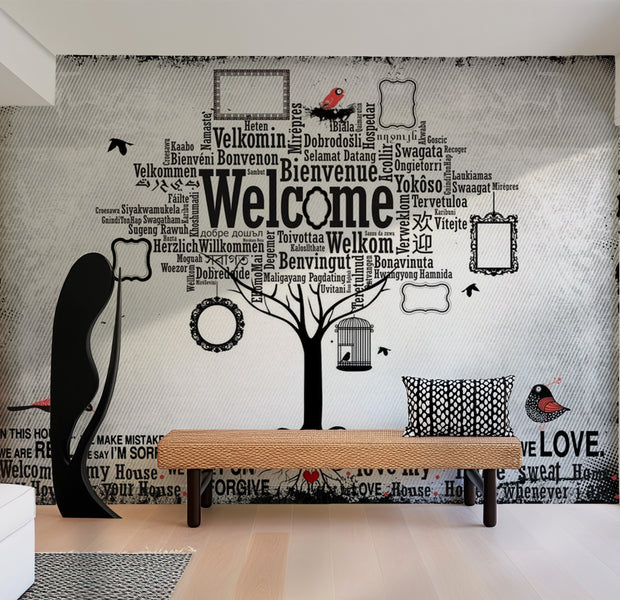 Background & Patterns Wallpaper Wall Mural - In This House 39"Wx27"H