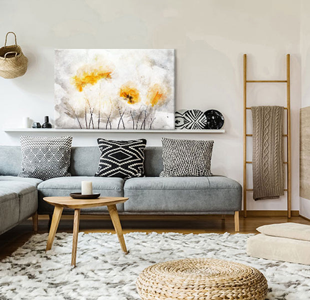 Floral Canvas Wall Art - Light Side of the Nature