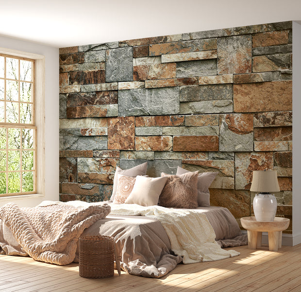 Surface Texture Wallpaper Wall Mural - Rusty Contrasts 39"Wx27"H / Standard