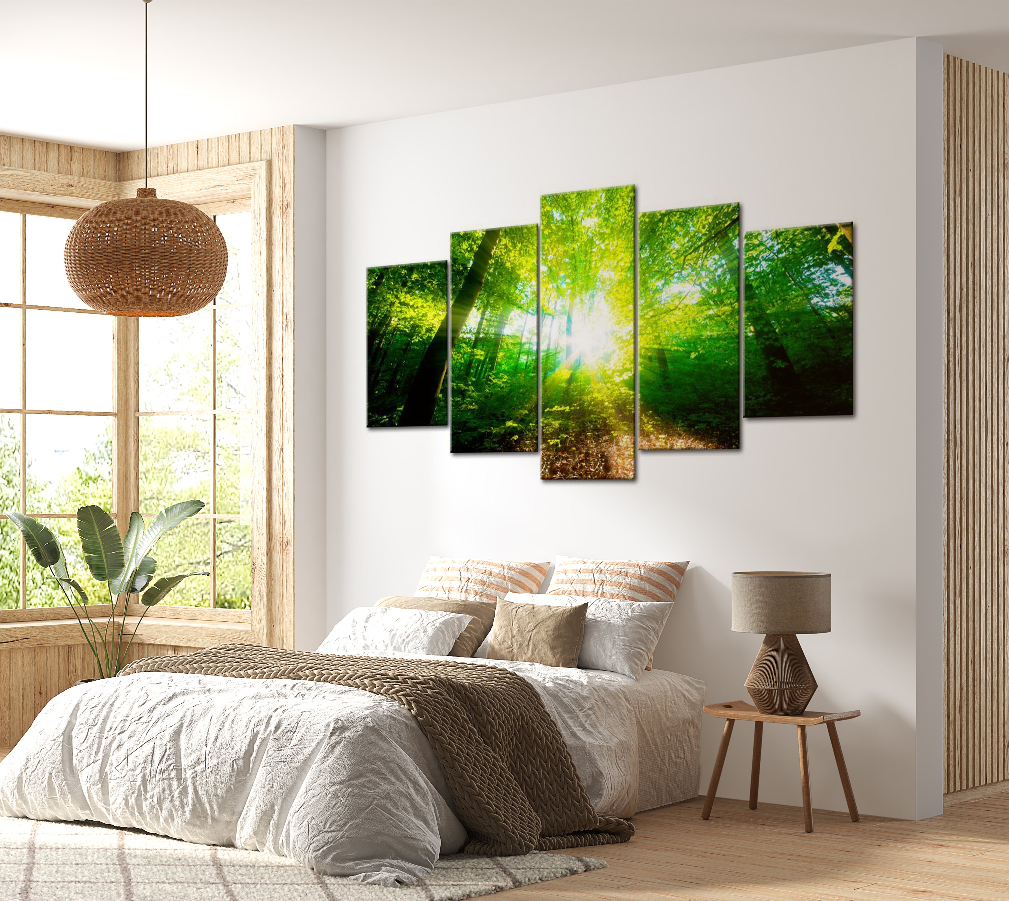 Stretched Canvas Landscape Art - Wonderful Morning 40"Wx20"H