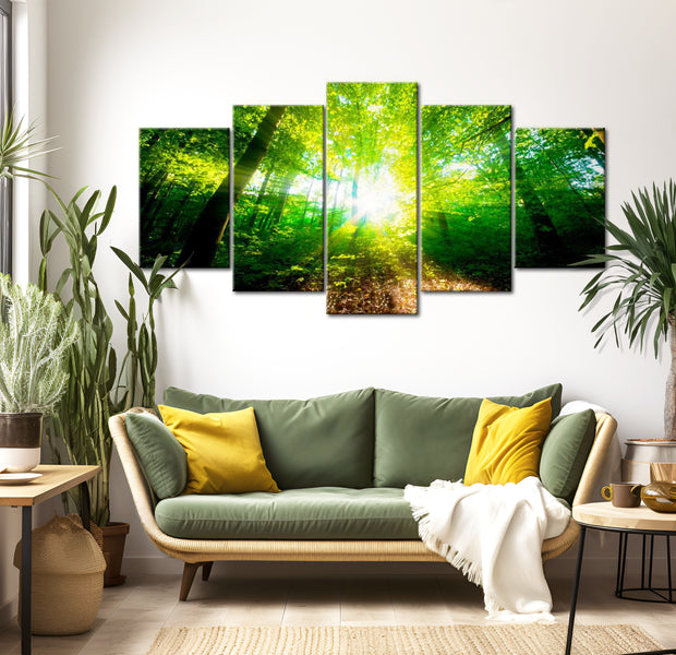 Stretched Canvas Landscape Art - Wonderful Morning 40"Wx20"H