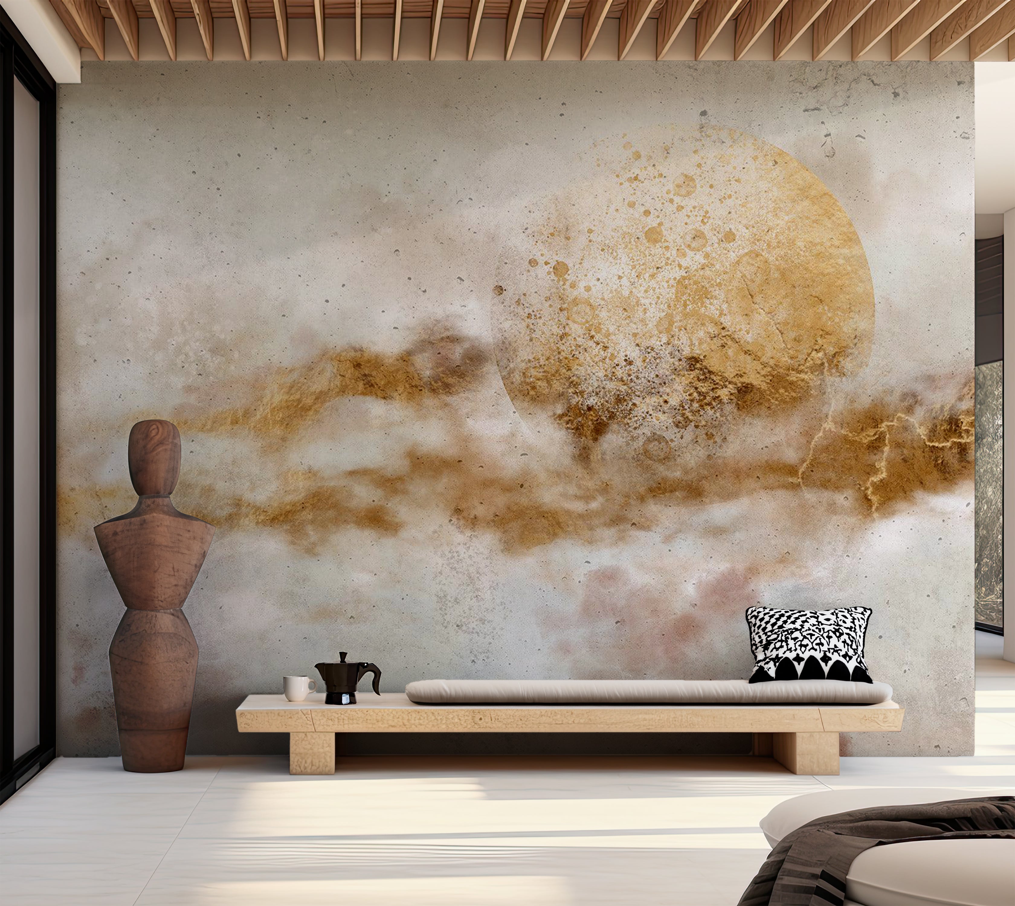 Abstract Wallpaper Wall Mural - Inner Symphony 39"Wx27"H / Standard