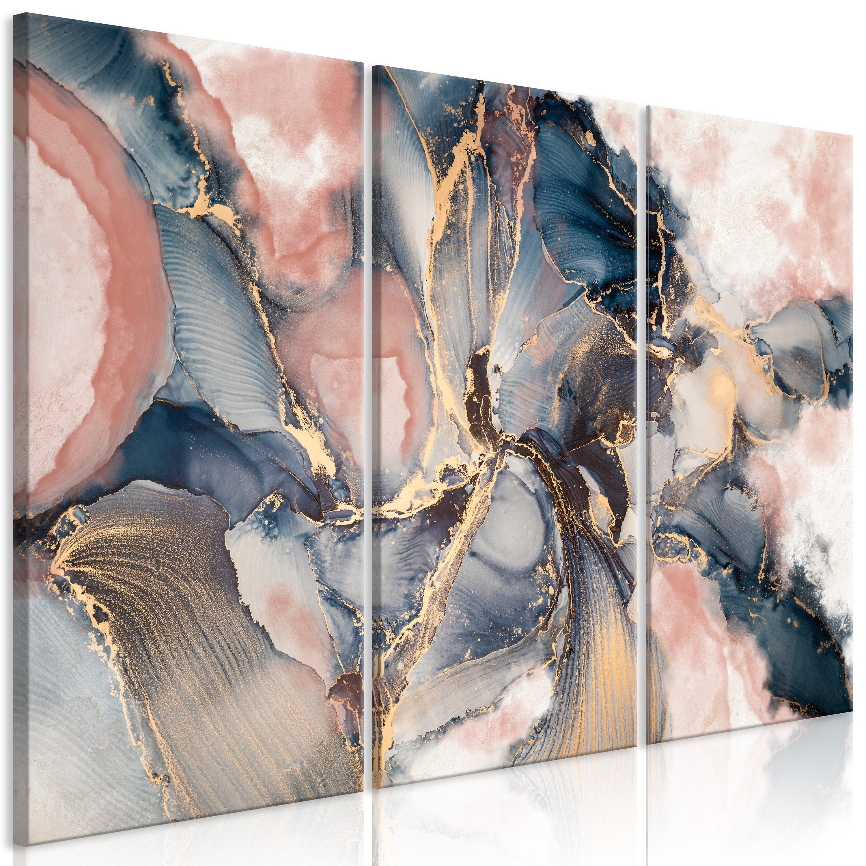 Abstract Canvas Wall Art - Sentimental Journey - 3 Pieces
