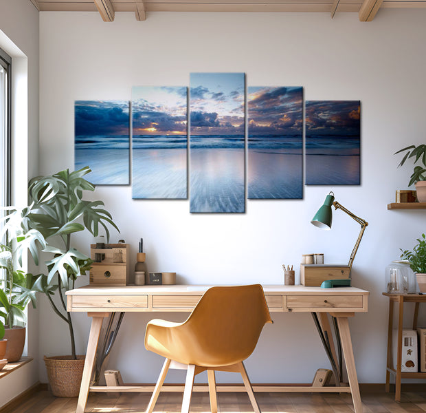 Stretched Canvas Landscape Art - Endless Water 40"Wx20"H