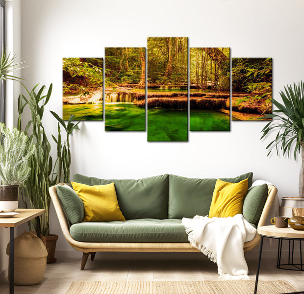Stretched Canvas Landscape Art - Beauty Of Nature 79"Wx32"H