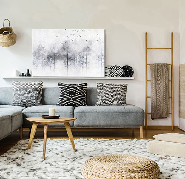 Landscape Canvas Wall Art - Winter Forest