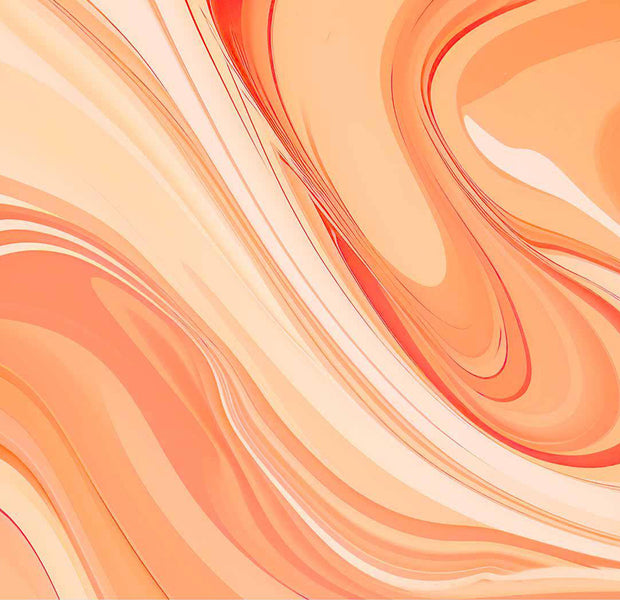 Peel & Stick Abstract Wall Mural - Modern Peach Lines 38"Wx27"H