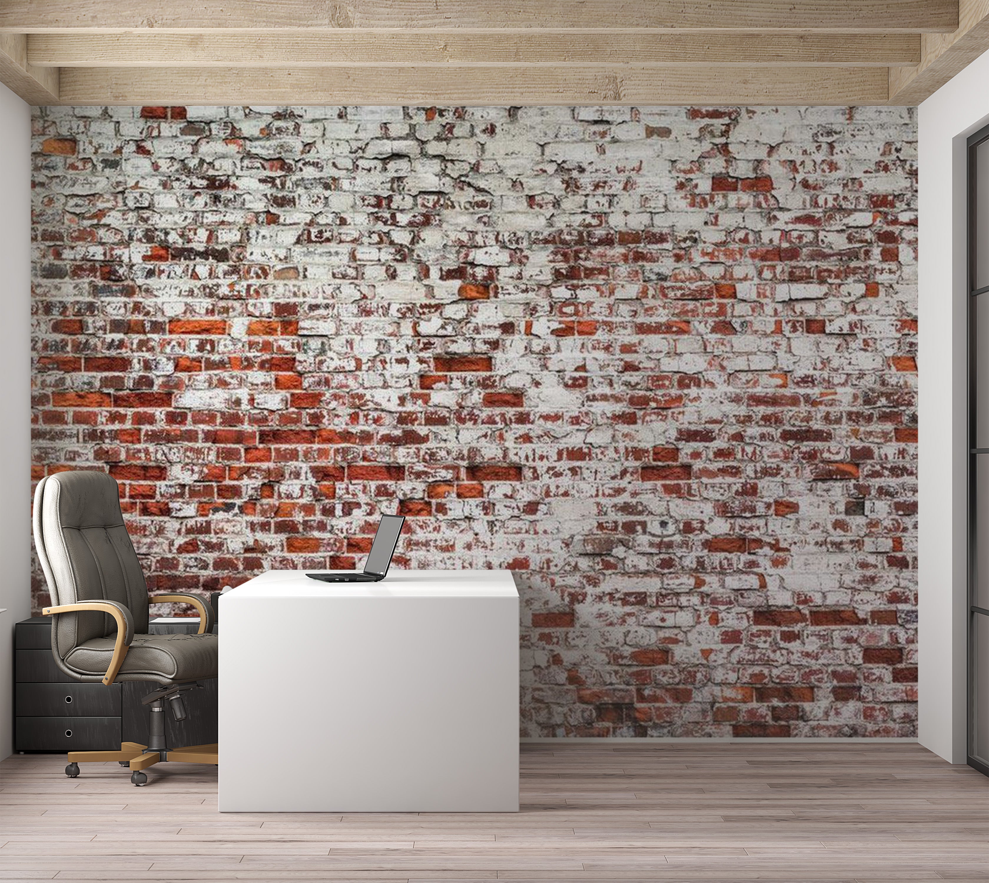 Background & Patterns Wallpaper Wall Mural - Old House Brick Wall 39"Wx27"H