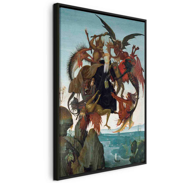 Floating Framed Canvas Art - The Torment of Saint Anthony - Michelangelo