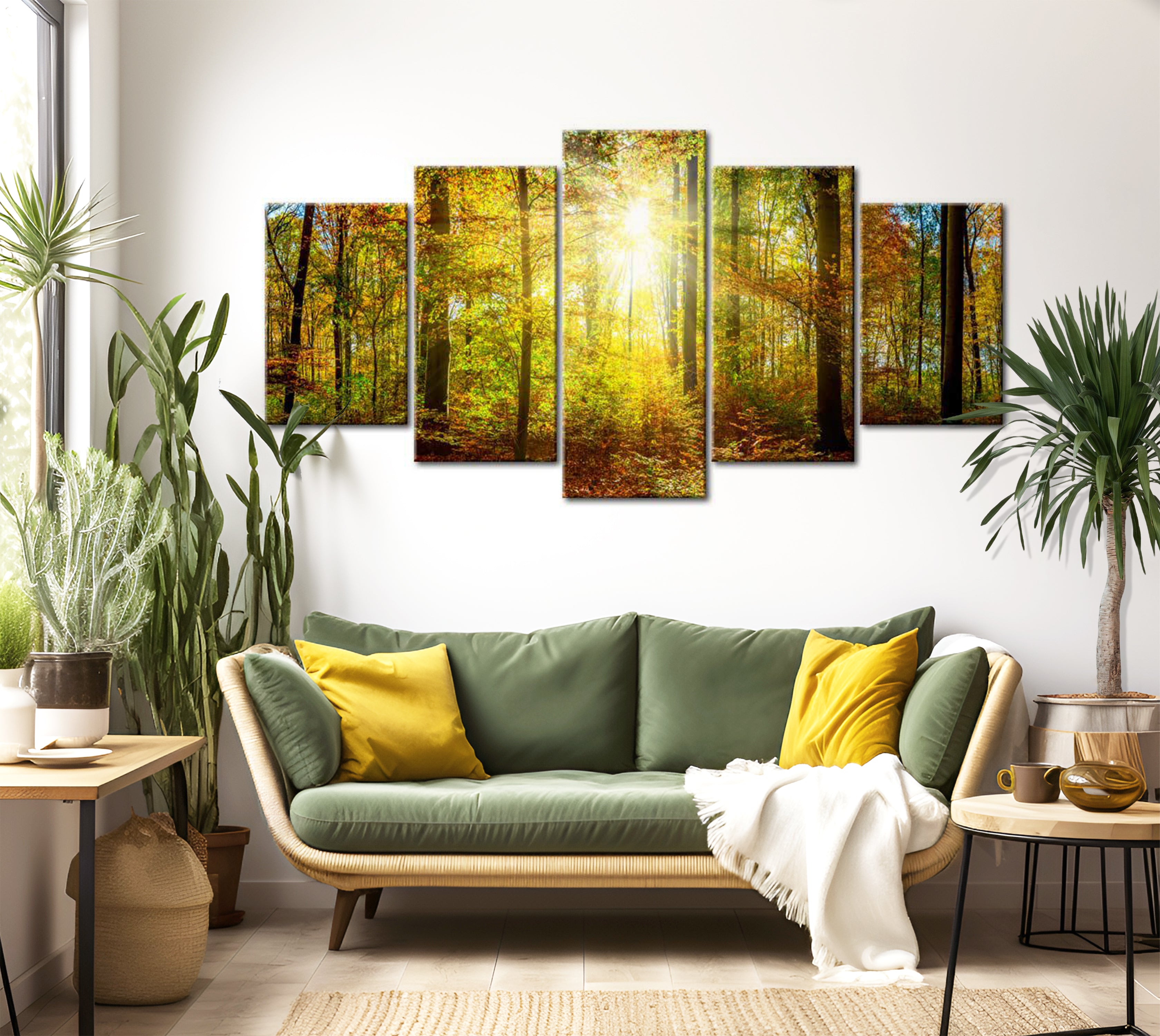 Stretched Canvas Landscape Art - Mystical Forest 40"Wx20"H