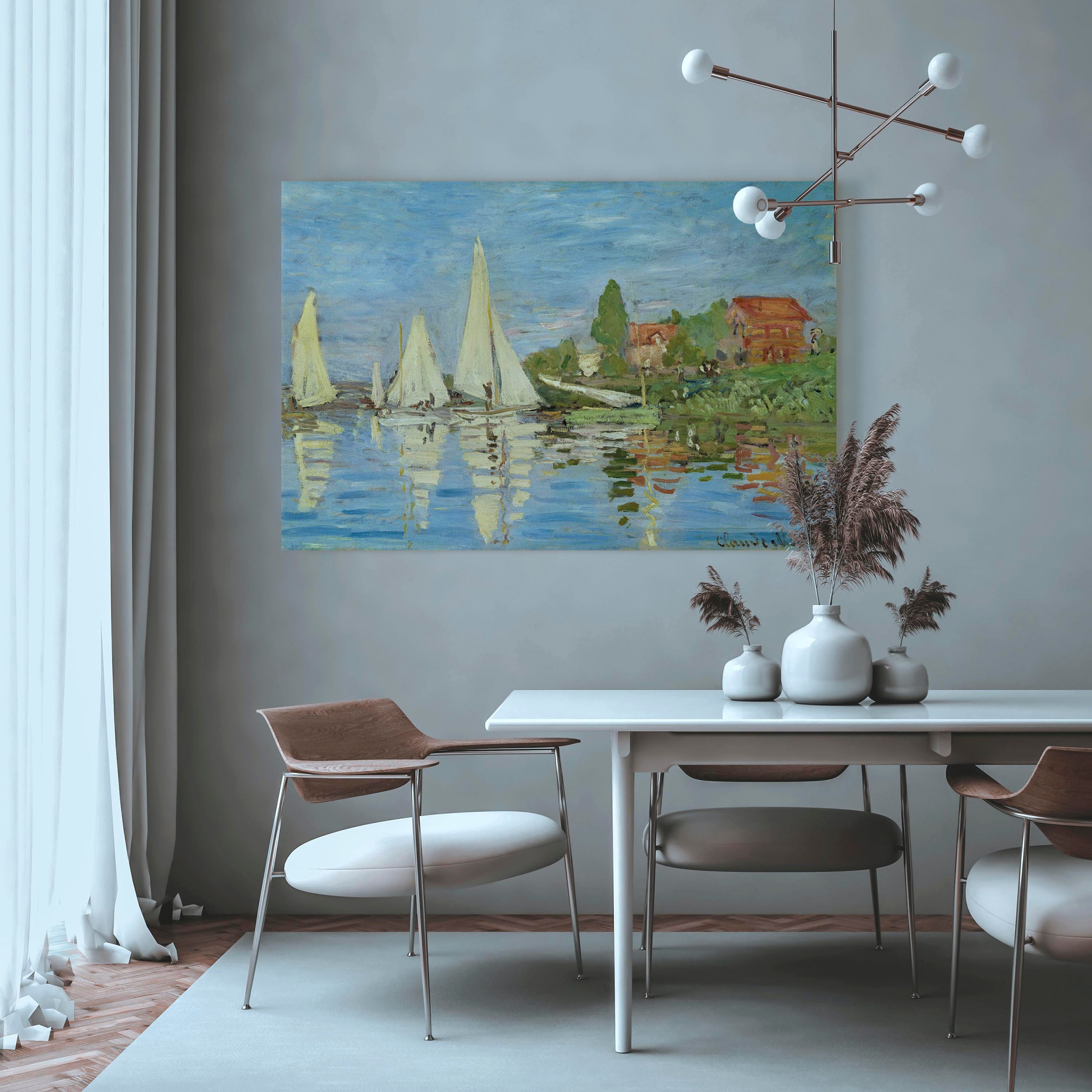 Reproduction Canvas Wall Art - Regatta in Argenteuil