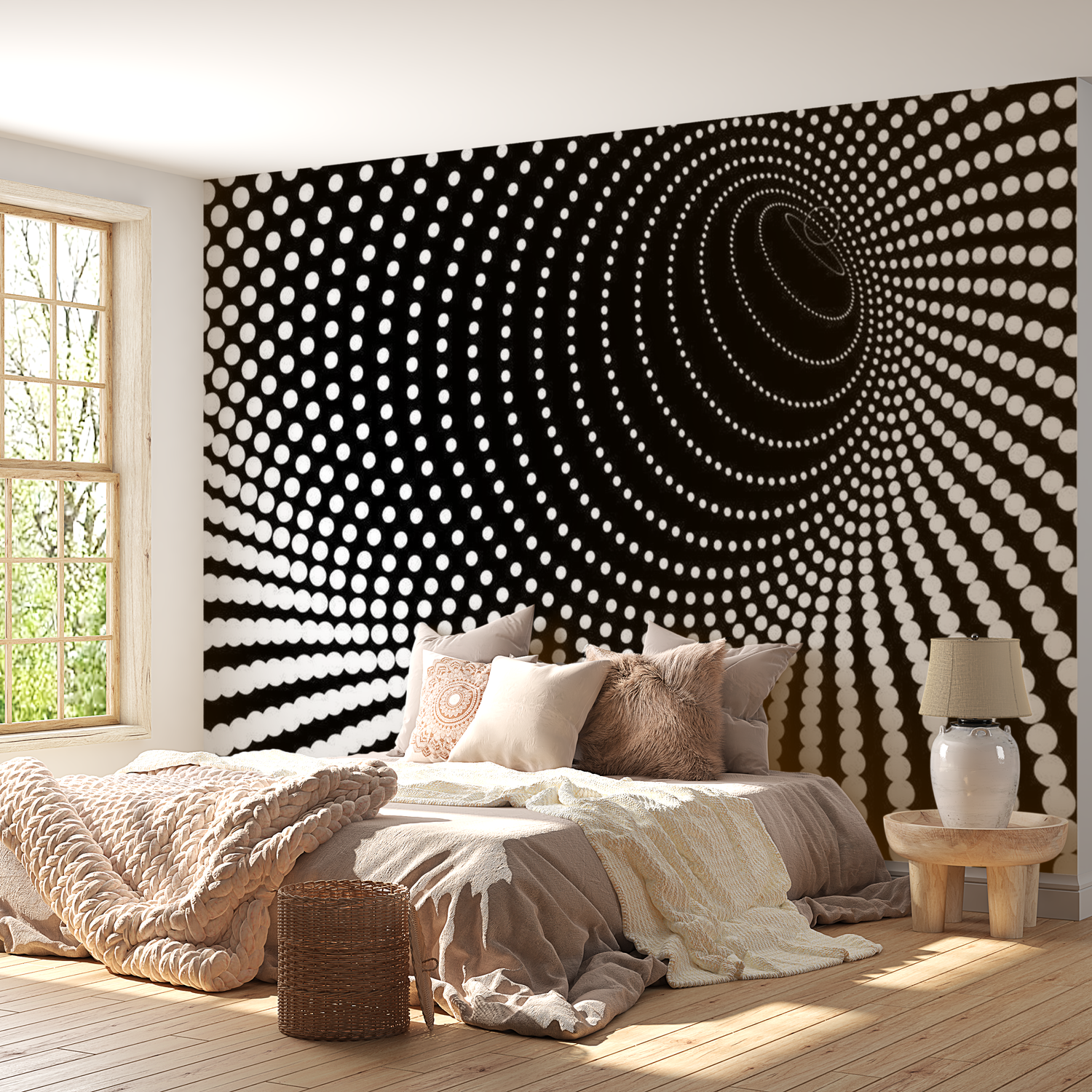 3D Illusion Wallpaper Wall Mural - Abstract Background 3D 118"Wx90"H
