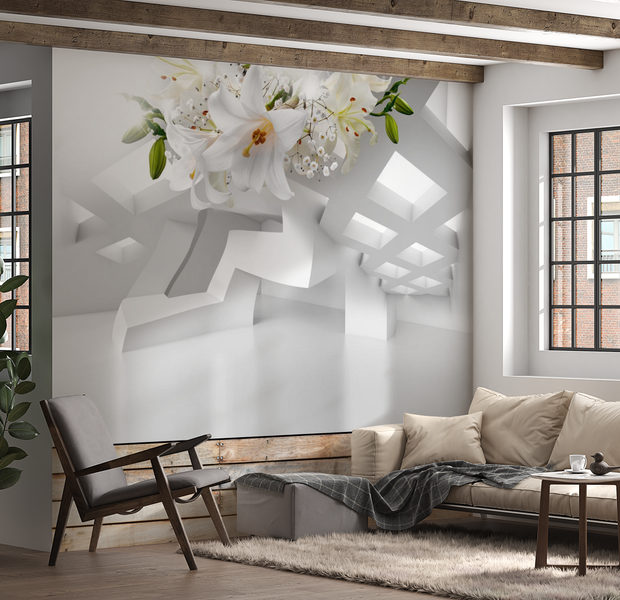 3D Illusion Wallpaper Wall Mural - Abstract Mirage