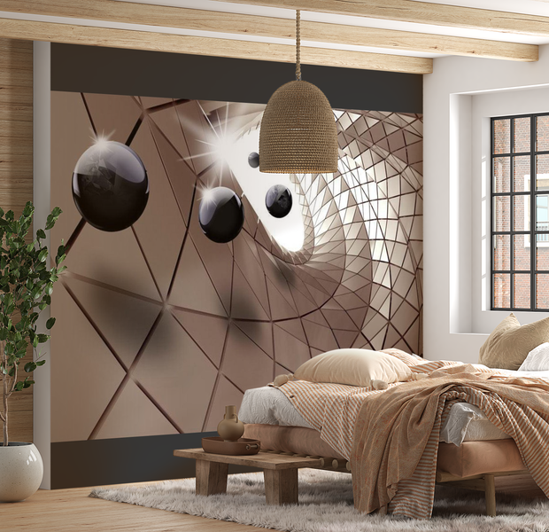 3D Illusion Wallpaper Wall Mural - Abstract Utopia 39"Wx27"H