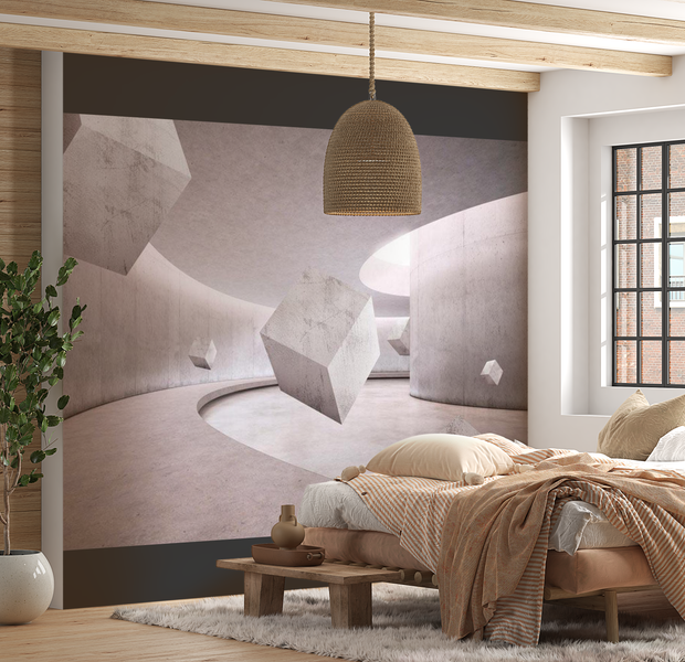 3D Illusion Wallpaper Wall Mural - Art Of Symmetry 39"Wx27"H