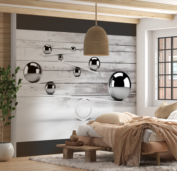 3D Illusion Wallpaper Wall Mural - Balance 39"Wx27"H