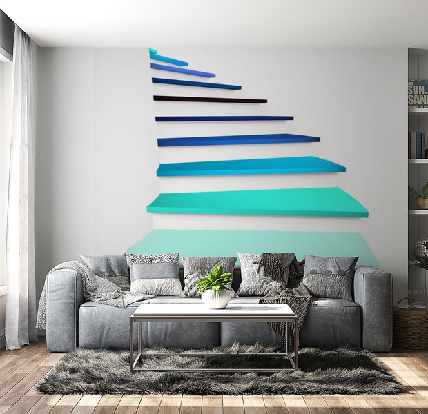 3D Illusion Wallpaper Wall Mural - Towards The Sky 39"Wx27"H