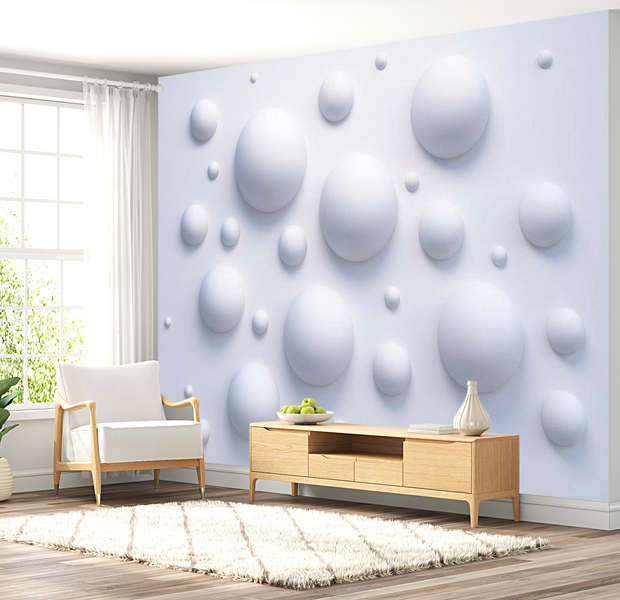 3D Illusion Wallpaper Wall Mural - Bubble Wall
