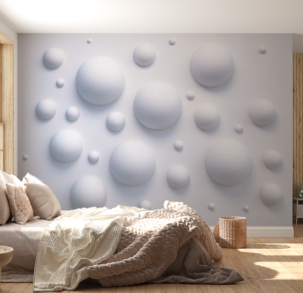 3D Illusion Wallpaper Wall Mural - Bubble Wall 39"Wx27"H