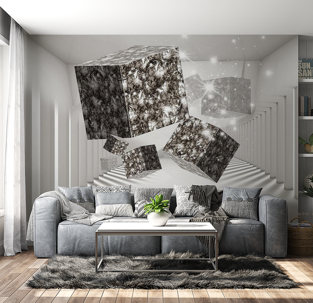 3D Illusion Wallpaper Wall Mural - Modern Art 39"Wx27"H