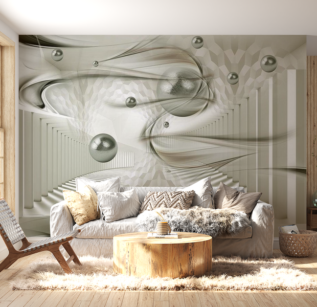 3D Illusion Wallpaper Wall Mural - Depth Deception