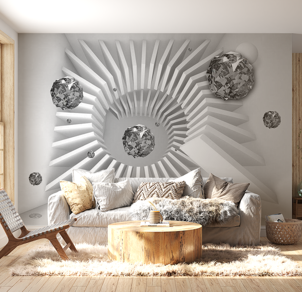 3D Illusion Wallpaper Wall Mural - Domino Effect