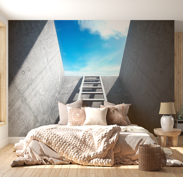 3D Illusion Wallpaper Wall Mural - Escape To The Sky