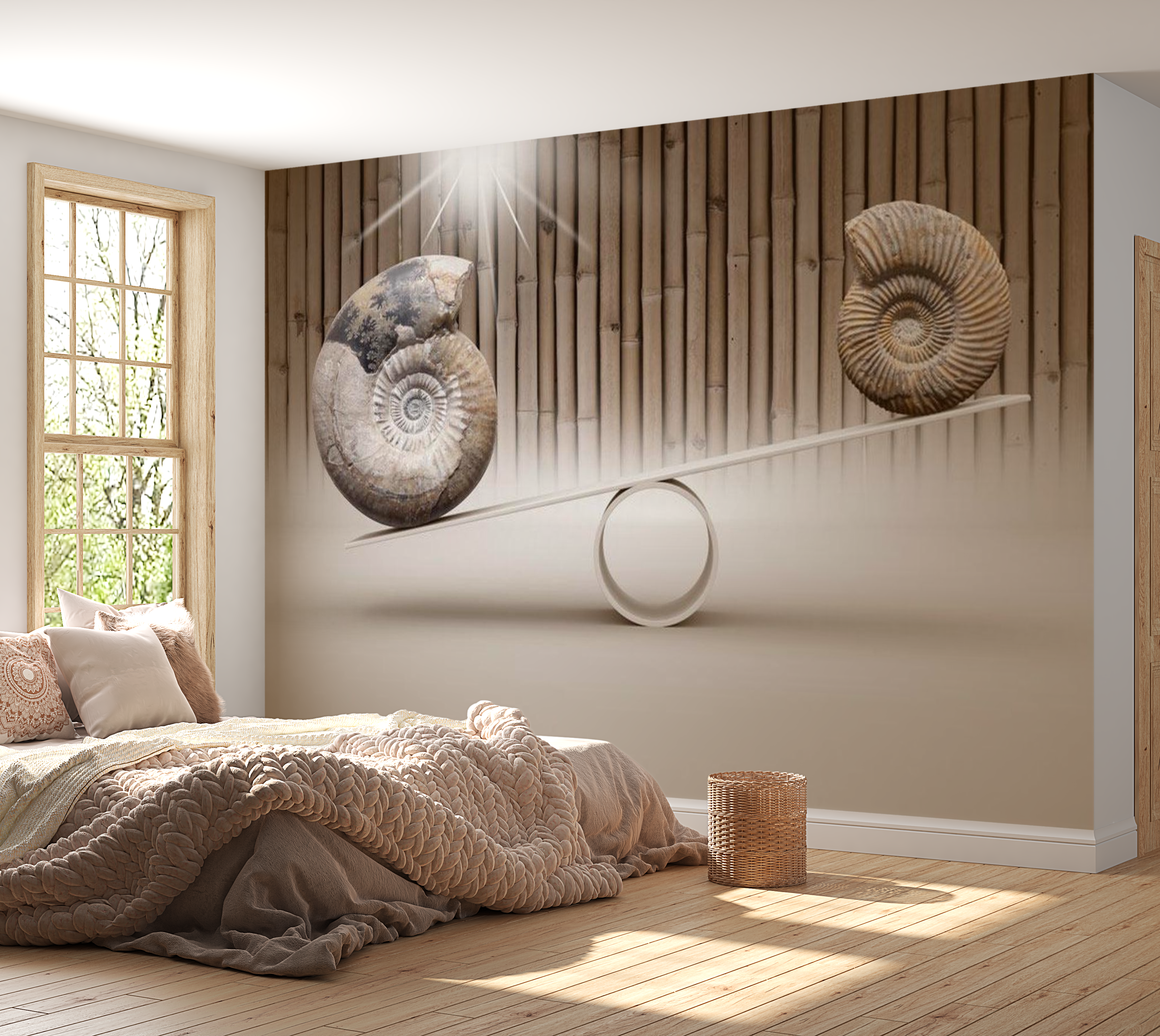 3D Illusion Wallpaper Wall Mural - Fun With Fossils