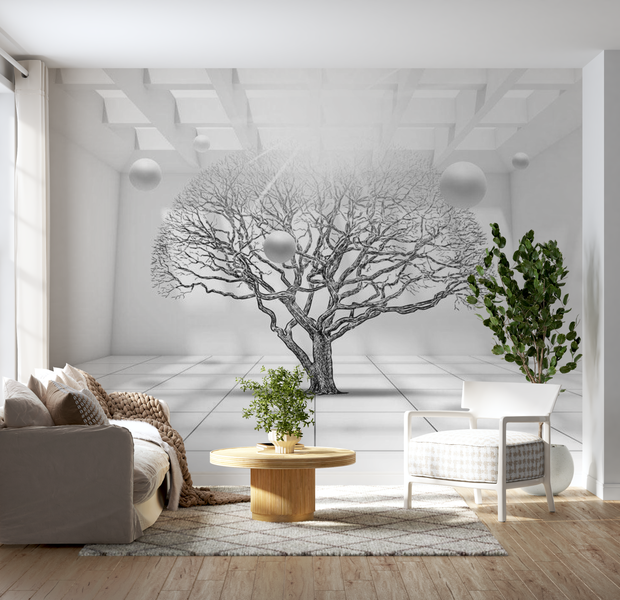 3D Illusion Wallpaper Wall Mural - Tree Of Future 39"Wx27"H