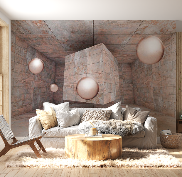 3D Illusion Wallpaper Wall Mural - Galactic Box