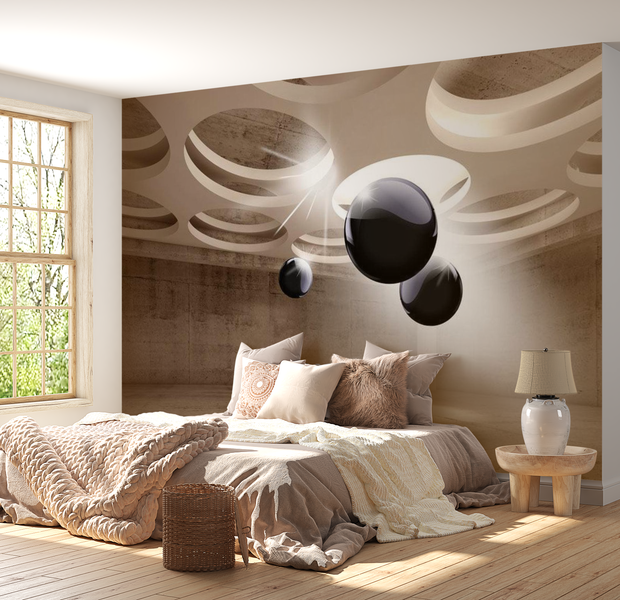3D Illusion Wallpaper Wall Mural - Geometric Glare
