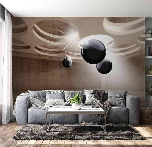 3D Illusion Wallpaper Wall Mural - Geometric Glare 39"Wx27"H