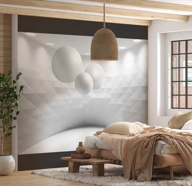 3D Illusion Wallpaper Wall Mural - Geometric Room