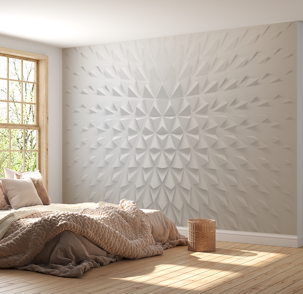 3D Illusion Wallpaper Wall Mural - Geometric Spikes