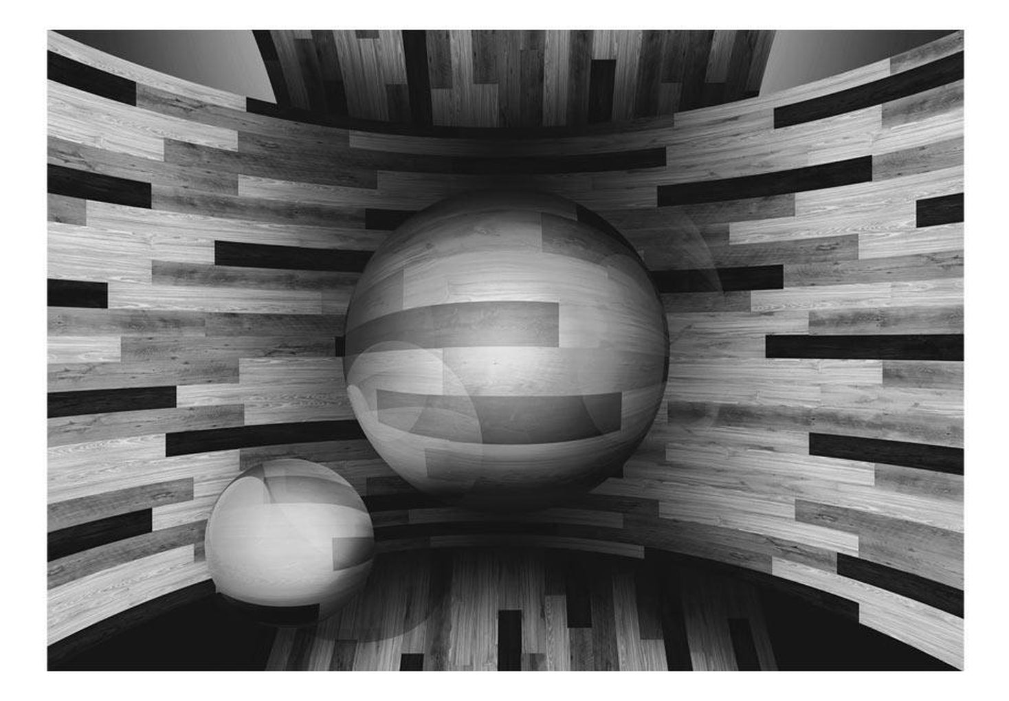 Wall mural - Gray sphere-TipTopHomeDecor