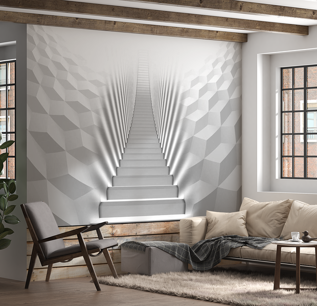 3D Illusion Wallpaper Wall Mural - Infinite Corridor
