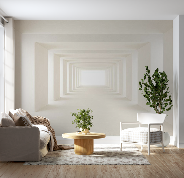 3D Illusion Wallpaper Wall Mural - Into The Light 39"Wx27"H