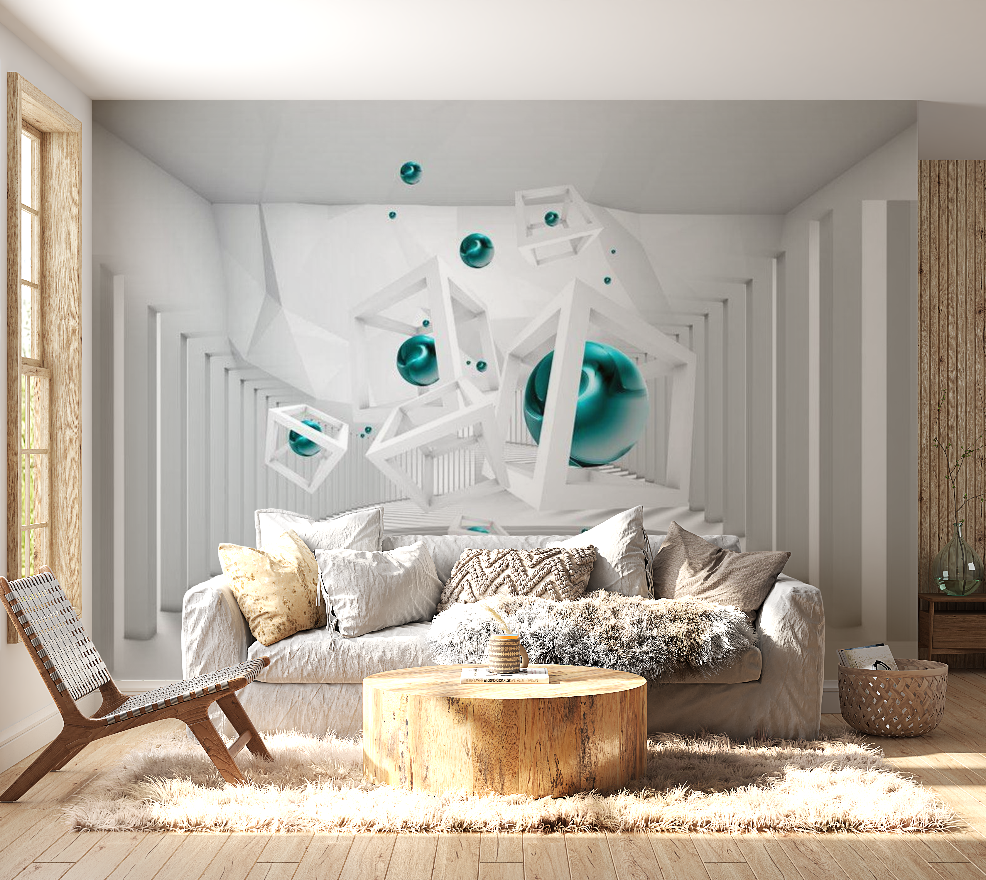 3D Illusion Wallpaper Wall Mural - Invisible Boundaries