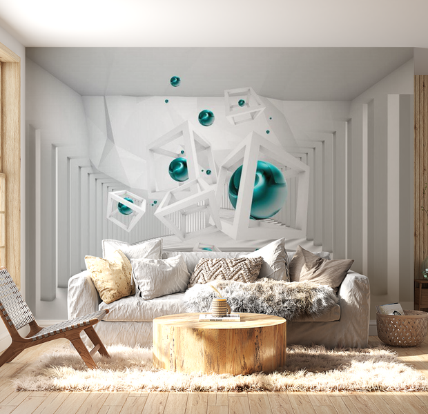 3D Illusion Wallpaper Wall Mural - Invisible Boundaries