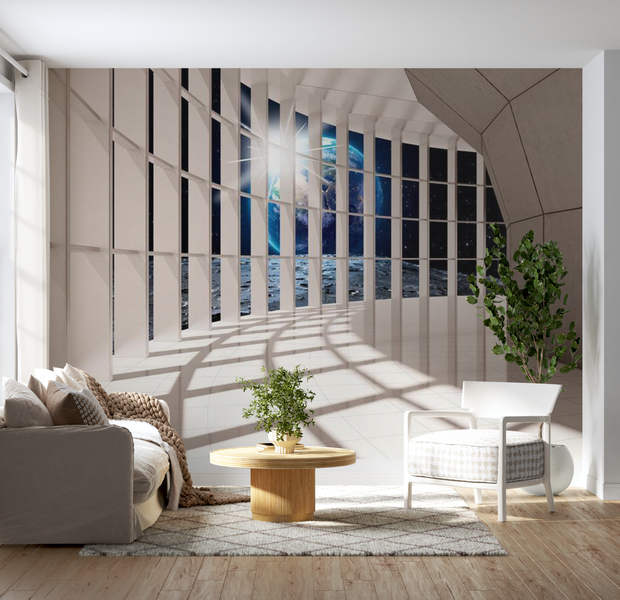 3D Illusion Wallpaper Wall Mural - Lunar Passage
