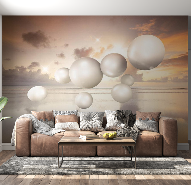 3D Illusion Wallpaper Wall Mural - Morning Jewels 39"Wx27"H