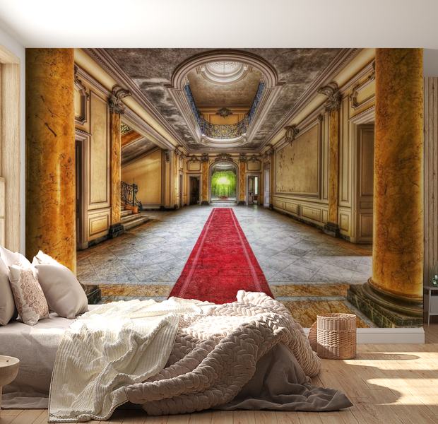 3D Illusion Wallpaper Wall Mural - Mystery Marble 39"Wx27"H