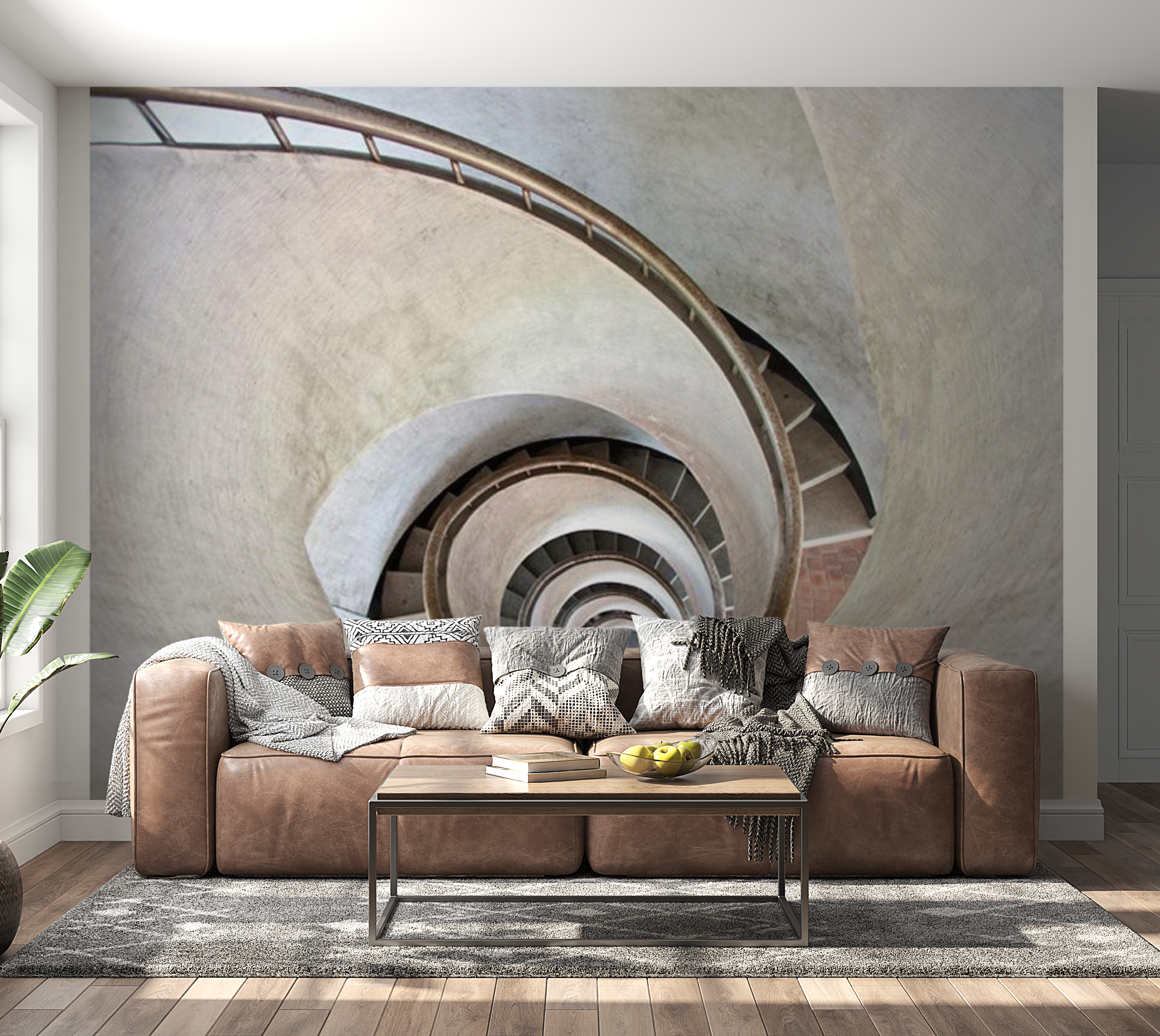 3D Illusion Wallpaper Wall Mural - Mystic Stairs