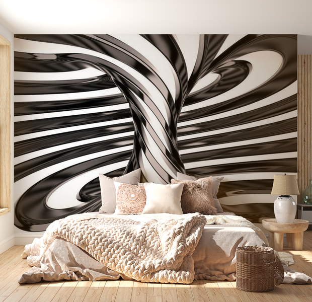 3D Illusion Wallpaper Wall Mural - Optical Storm