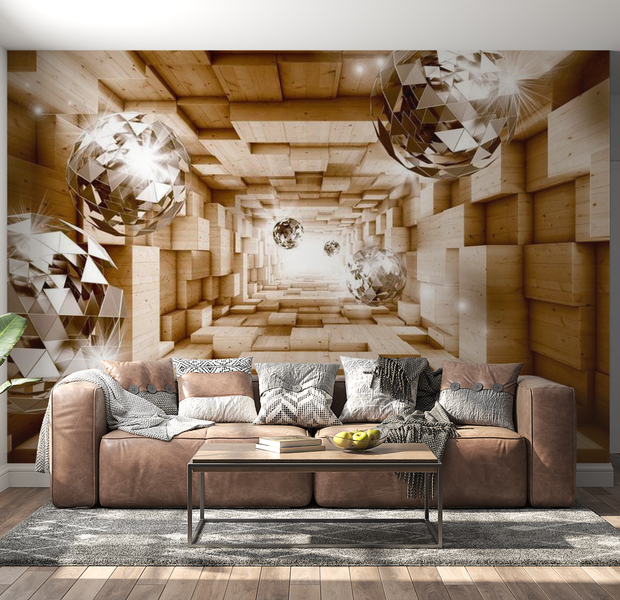 3D Illusion Wallpaper Wall Mural - The Road To The Light 39"Wx27"H