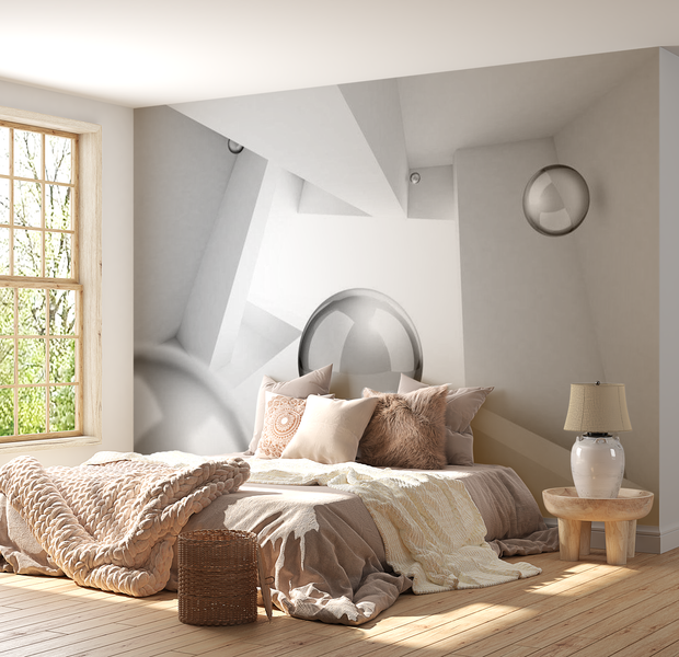 3D Illusion Wallpaper Wall Mural - Play With Balls