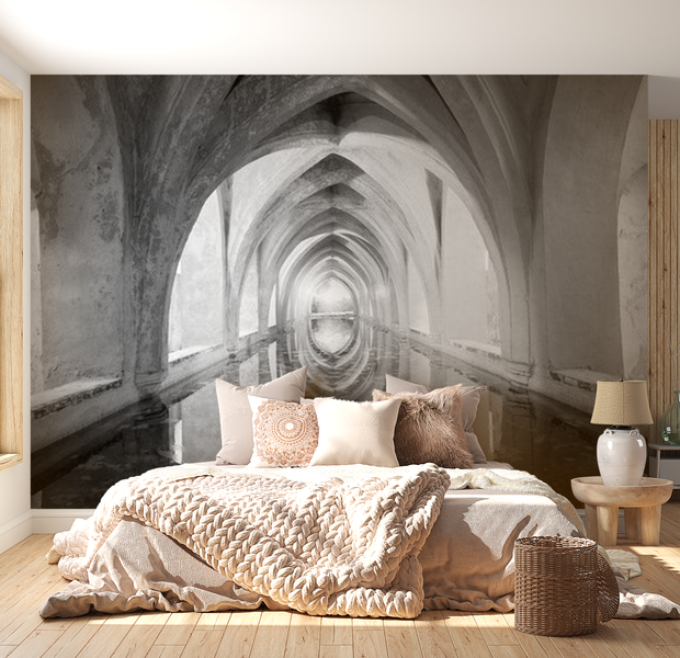3D Illusion Wallpaper Wall Mural - Secret Passage