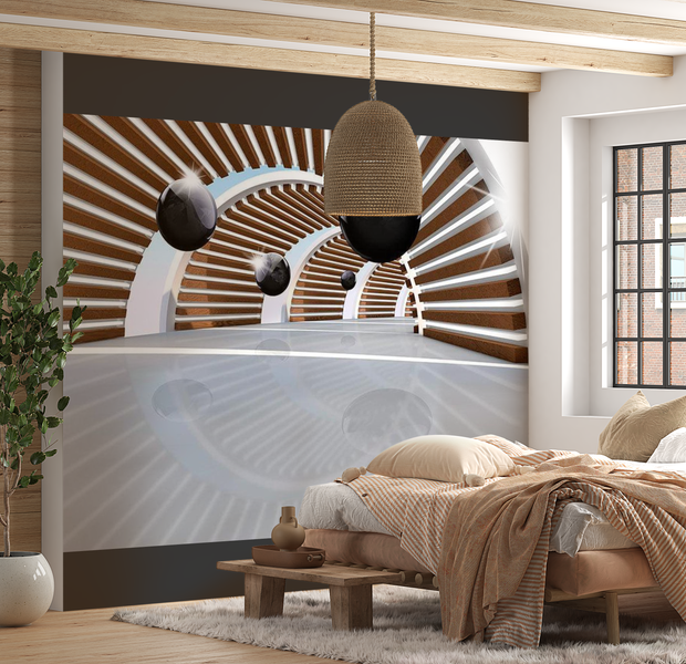 3D Illusion Wallpaper Wall Mural - Sky Tunnel